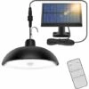 TINOR Lampes Solaires Exterieures, 78LED 4 Mode Lampe Suspendue Solaire Exterieur Avec Capteur De Mouvement, TéLéCommande, 360° Panneau Solaire Réglable, IP65 étanche Lampe Solaire Pour Jardin, Camping -Luminaire solaire Soldes 2022 47185690 1