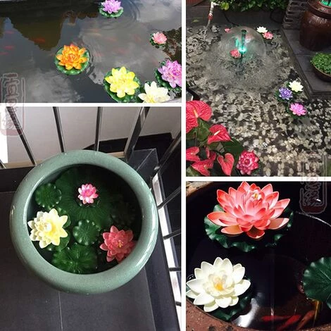 Lanterne De Lotus Flottante à Led Triomphe Lot De 3, NéNuphars, Led En Forme De Fleur De Lotus Artificielle Flottante, LumièRe De Lotus, Pour Décoration De Piscine, Jardin, Aquarium, Mariage 6 Lanterne De Lotus Flottante à Led Triomphe Lot De 3, NéNuphars, Led En Forme De Fleur De Lotus Artificielle Flottante, LumièRe De Lotus, Pour Décoration De Piscine, Jardin, Aquarium, Mariage – Image 4