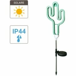 XANLITE - Piquet LED Solaire "Cactus", Vert, Spéciale Extérieur (IP44) - SOCACTUS -Luminaire solaire Soldes 2022 47378219 4