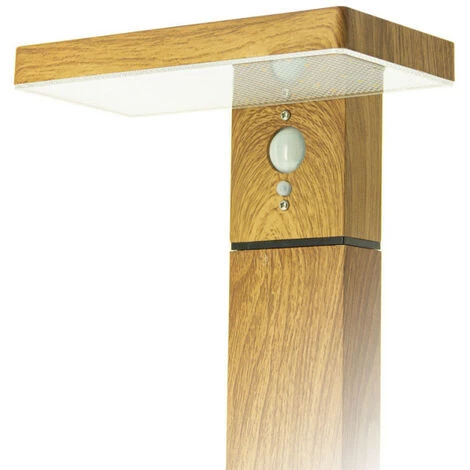 XANLITE - Borne Solaire 50cm IP44 600 Lumens - Détecteur De Mouvements - 3 Modes De Fonctionnement - Finitions Bois - SO1911W 7 XANLITE - Borne Solaire 50cm IP44 600 Lumens - Détecteur De Mouvements - 3 Modes De Fonctionnement - Finitions Bois - SO1911W – Image 5