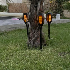 XANLITE - Lot De 4 Piquets LED Solaire Flamme, Spéciale Extérieur (IP44) - SO4FLAMME -Luminaire solaire Soldes 2022 47378237 4