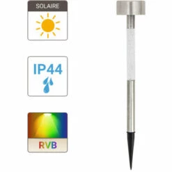 XANLITE - Balise à Piquet Solaire 1 LED RVB IP44 8h D'autonomie - SOBAB1RVB -Luminaire solaire Soldes 2022 47378567 5