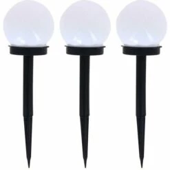 XANLITE - Lot De 3 Balises LED Solaires, LED RVB, Lumière Multi-colore, 8h D'autonomie - PACK3SO50B