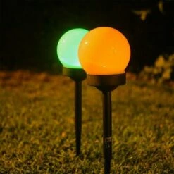 XANLITE - Lot De 3 Balises LED Solaires, LED RVB, Lumière Multi-colore, 8h D'autonomie - PACK3SO50B -Luminaire solaire Soldes 2022 47378593 3