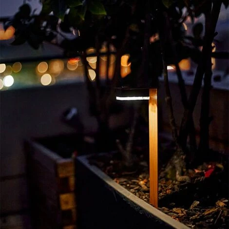 XANLITE - Balise Solaire 45cm IP44 - Finitions Bois - SOBAW 4 XANLITE - Balise Solaire 45cm IP44 - Finitions Bois - SOBAW – Image 2