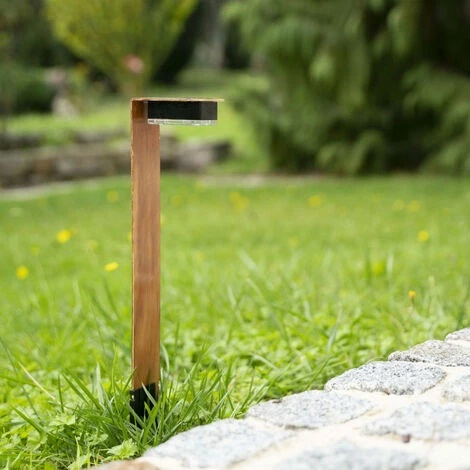 XANLITE - Balise Solaire 45cm IP44 - Finitions Bois - SOBAW 5 XANLITE - Balise Solaire 45cm IP44 - Finitions Bois - SOBAW – Image 3