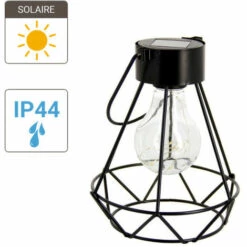 XANLITE - Lanterne LED Solaire Déco "Khara", Spéciale Extérieur (IP44) - SORETRO2 -Luminaire solaire Soldes 2022 47378642 5