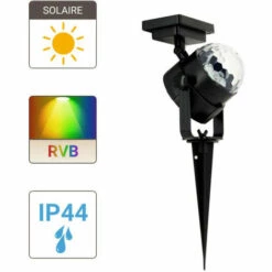 XANLITE - Balise LED Solaire étanche Effet "Disco" - SPSODRVB -Luminaire solaire Soldes 2022 47378692 4