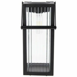 XANLITE - Lanterne Solaire Nomade 26cm IP44 - Verre Ciselé & Métal - Noir - SOLARVC -Luminaire solaire Soldes 2022 47378697 4