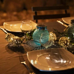 XANLITE - Guirlande Solaire Naturelle 5m IP44 - 10 Boules - Rotin - GRL5NAT -Luminaire solaire Soldes 2022 47378700 3