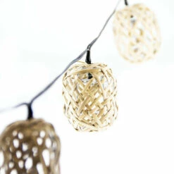 XANLITE - Guirlande Solaire Naturelle 5m IP44 - 10 Boules - Rotin - GRL5NAT -Luminaire solaire Soldes 2022 47378700 4