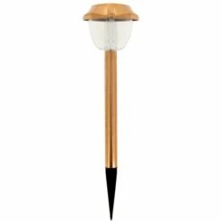 XANLITE - Balise LED Solaire Cuivré, X2 Modes D'Eclairage (Blanc / RVB), Spéciale Extérieur (IP44) - SO604PG