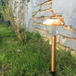 XANLITE - Balise LED Solaire Cuivré, X2 Modes D'Eclairage (Blanc / RVB), Spéciale Extérieur (IP44) - SO604PG -Luminaire solaire Soldes 2022 47378815 3