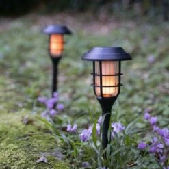 XANLITE - Balise Solaire 42cm IP44 - Effet Flamme - SOBAFLAM -Luminaire solaire Soldes 2022 47378839 3