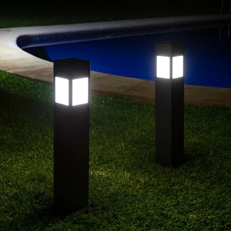 LEDKIA Balise LED Solaire Extérieure Kenya En Saillie Sur Pied 80cm Avec Détecteur De Mouvement Radar Blanc Froid 5700K - 6200K - Blanc Froid 5700K - 6200K 4 LEDKIA Balise LED Solaire Extérieure Kenya En Saillie Sur Pied 80cm Avec Détecteur De Mouvement Radar Blanc Froid 5700K - 6200K - Blanc Froid 5700K - 6200K – Image 2