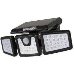 TERRE JARDIN Projecteur Mural Solaire 3 Têtes Avec Détecteur De Mouvement -Luminaire solaire Soldes 2022 47901547 5