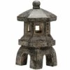 PRIVATE GARDEN Lampe Solaire Decorative Pagoda, Lumière Solaire Extérieure à LED, Eclairage De Jardin Solaire, Décoration De Jardin Pour L'extérieur, Pagode Solaire - Marron -Luminaire solaire Soldes 2022 49985796 1