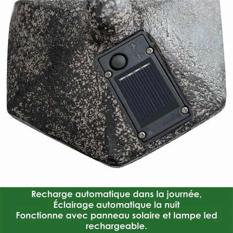 PRIVATE GARDEN Lampe Solaire Decorative Pagoda, Lumière Solaire Extérieure à LED, Eclairage De Jardin Solaire, Décoration De Jardin Pour L'extérieur, Pagode Solaire - Marron 6 PRIVATE GARDEN Lampe Solaire Decorative Pagoda, Lumière Solaire Extérieure à LED, Eclairage De Jardin Solaire, Décoration De Jardin Pour L'extérieur, Pagode Solaire - Marron – Image 4