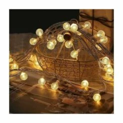 Guirlande LED Solaire 5M 30LED IP65, 8 Modes - Blanc Chaud - SILAMP