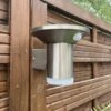 LUMIHOME Applique Led Solaire Extérieur SYDNEY Inox Avec Détecteur - 75 Et 500 Lumens