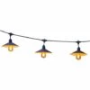 LUMISKY Guirlande Solaire Vintage 10 Ampoules VINTY LIGHT SOLAR Noir Acier 6M 10xE27 - Noir -Luminaire solaire Soldes 2022 51208681 1