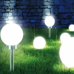 TERRE JARDIN Boule Lumineuse Solaire Pour Jardin 20 Cm -Luminaire solaire Soldes 2022 5143772 4