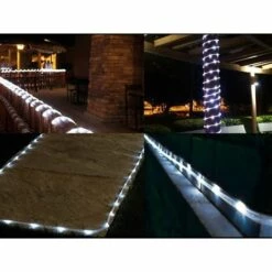 Bande LED Guirlande Tube Lumineuse Solaire,Triomphe Etanche 12M 100LED Solaire Ruban Lumineux Fil De Cuivre Tuyau De Lumière Pour Extérieur Mariage Maison Fête Noël Décoration (Blanc) 9 Bande LED Guirlande Tube Lumineuse Solaire,Triomphe Etanche 12M 100LED Solaire Ruban Lumineux Fil De Cuivre Tuyau De Lumière Pour Extérieur Mariage Maison Fête Noël Décoration (Blanc) -Luminaire solaire Soldes 2022 52079151 3