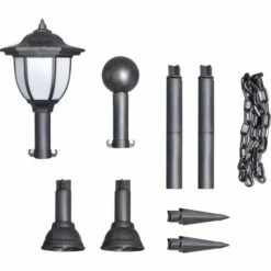 Topdeal Lampes Solaires 4 Pcs Avec Chaîne Et Piquets FF277119_FR -Luminaire solaire Soldes 2022 52095255 4