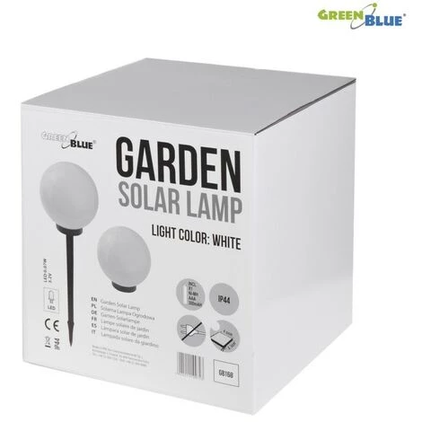 BRICOLINE Lampe De Jardin Solaire GB168 - Boule 30x30x63 Cm, LED Blanche 7 BRICOLINE Lampe De Jardin Solaire GB168 - Boule 30x30x63 Cm, LED Blanche – Image 5