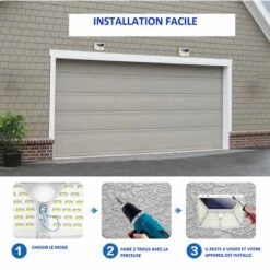 SYSLED Lot De 2 Projecteurs Solaire Avec Détecteur De Mouvement 1000 Lumens 270 Degrès | Couleur Support: Noir 9 SYSLED Lot De 2 Projecteurs Solaire Avec Détecteur De Mouvement 1000 Lumens 270 Degrès | Couleur Support: Noir -Luminaire solaire Soldes 2022 52695268 4