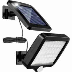 VERSAILLESFR Lumière Solaire Extérieure Avec Détecteur De Mouvement 56 LED, Lumière Solaire De Jardin étanche IP65 à 120 ° Avec Câble De 5 M Versailles