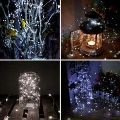 HKLFFJA Guirlandes Lumineuse Solaire Extérieure-Blanc Froid-200LED 22M 8 Modes IP65 Etanche Guirlande Lumineuse Pour Maison Extérieur Jardin Mariage Et Fête De Noël -Luminaire solaire Soldes 2022 53555729 5