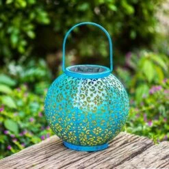 MONLY Grande Lanterne Solaire Jardin Suspendu Lumière Extérieure En Métal Étanche Led Lampe De Table Décoration -Luminaire solaire Soldes 2022 53934938 4