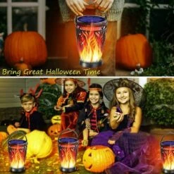 MONLY Solar Lights Flashing Flame Outdoor Pendant Lighting Waterproof Led Garden Yard Decoration 2pcs -Luminaire solaire Soldes 2022 53935017 5