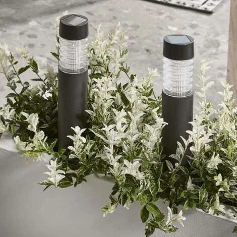 Luxform Lampes Solaires à LED De Jardin Valence 3 Pcs Anthracite - Anthracite 4 Luxform Lampes Solaires à LED De Jardin Valence 3 Pcs Anthracite - Anthracite – Image 2