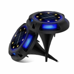 Lumière Solaire Extérieur 12 LED Lampe Solaire Jardin Spot Encastrable Avec Grand Panneau Solaire Étanche IP65 Lampe Solaire Au Sol Pour Chemin Terrace Pelouse Jardin (4PCS),Macaron -Luminaire solaire Soldes 2022 54256830 2