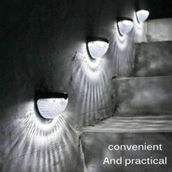 Betterlife Lot De 2 Lampes Solaires Sans Fil Pour Clôture, Murs De Clôture, Lampes D'extérieur étanches à énergie Solaire, Lumières LED Décoratives Pour Jardin, Clôture, Patio, Cour, Garage, Escalier, Portail -Luminaire solaire Soldes 2022 54309240 4