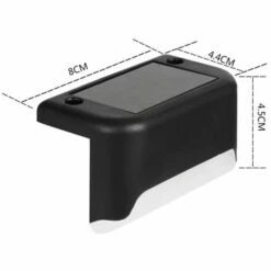 Betterlife Paquet De 4 Lampes De Terrasse Solaires Lampes De Pont à LED Étanches Lampes D'extérieur à Énergie Solaire Pour Terrasse Escaliers Voie De Jardin Marche Et Clôtures -Luminaire solaire Soldes 2022 54309241 3