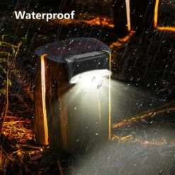 Betterlife Paquet De 4 Lampes De Terrasse Solaires Lampes De Pont à LED Étanches Lampes D'extérieur à Énergie Solaire Pour Terrasse Escaliers Voie De Jardin Marche Et Clôtures -Luminaire solaire Soldes 2022 54309241 4