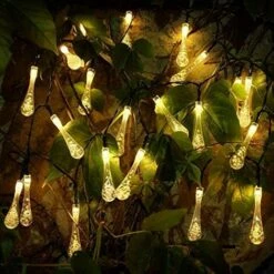PERLE RARE Guirlande Lumineuse Exterieur Solaire Led Pile Etanche Guinguette 6.5 Mètre 30 LED 8 Modes Décorative Pour Jardin Terrasse Maison Noël Pâques Fête Mariage Patio Balcon On/Off Automatique -Luminaire solaire Soldes 2022 54847452 4