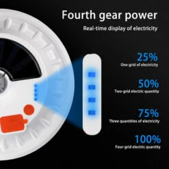 LIFCAUSAL Lampe Solaire De Camping Avec Télécommande Suspendue IPX7 étanche Pour Camping, Randonnée, Ouragan, Charge D'urgence De Téléphone Portable (120 LED) -Luminaire solaire Soldes 2022 55031421 5