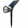 Projecteur Spot Solaire 4 LED Extérieur Etanche Lumière 2-en-1 Projecteur Solaire Pelouse Lumière Extérieure LED Couleur Lumière Jardin Lumière Lumière Décorative-Macaron -Luminaire solaire Soldes 2022 55210486 1