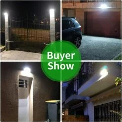 HKLFFJA Lampe Extérieur Solaire 3000 Lumens 48LED 4500mAh, Avec Coque En Alliage D'aluminum, IP65 Imperméable En Plein Air, Radar-détection De Mouvement, S’appliquant Au Jardin, Cour -Luminaire solaire Soldes 2022 55512077 5