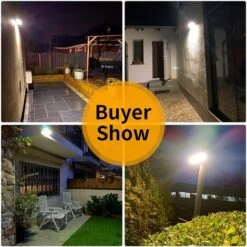 HKLFFJA Lampe Solaire Extérieur 3000 Lumens IP65 étanche Sans Fil Spot Solaire Lumière 4500mAh, 46 LED Lumiere Projecteur Solaire Exterieur Pour Jardin -Luminaire solaire Soldes 2022 55512157 5