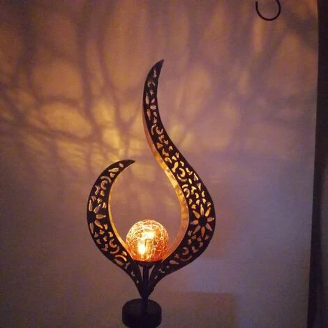 GUAZHUNIFR Jeu De 2 Lampe Solaire Exterieur Flamme | Decoration De Jardin | Lumières Pour L'extérieur,Guazhuni 4 GUAZHUNIFR Jeu De 2 Lampe Solaire Exterieur Flamme | Decoration De Jardin | Lumières Pour L'extérieur,Guazhuni – Image 2