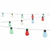 SOLARGEO Guirlande Lumineuse Solaire à Leds OLBA - 20 Ampoules - Multicolore Et Noir - Multicolore