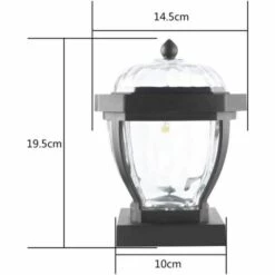 FLYME 2LEDs Lampe Solaire Extérieur Jardin Étanche Solaire Clôture Lumière LED Post Cap Lumière Pour Poteau, Terrasse, Patio, Clôture, Poteau, Passage (Lumière Chaude) -Luminaire solaire Soldes 2022 56059303 2