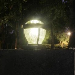 FLYME 2LEDs Lampe Solaire Extérieur Jardin Étanche Solaire Clôture Lumière LED Post Cap Lumière Pour Poteau, Terrasse, Patio, Clôture, Poteau, Passage (Lumière Chaude) -Luminaire solaire Soldes 2022 56059303 3