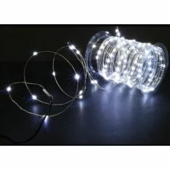 Guirlande Solaire 20M 200 Nano LED IP44, 8 Modes - Blanc Froid 6000K - 8000K - SILUMEN