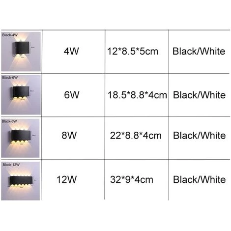 HANBING Applique Murale D'extérieur à LED Applique Murale D'intérieur Et D'extérieur Capteur De Corps Humain (lumière Blanche Noire) 7 HANBING Applique Murale D'extérieur à LED Applique Murale D'intérieur Et D'extérieur Capteur De Corps Humain (lumière Blanche Noire) – Image 5